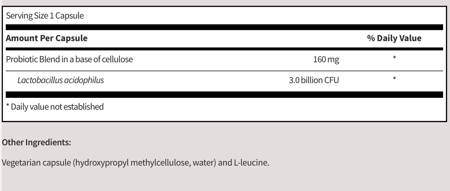 L-Acidophilus SCD™ Compliant - Overstock