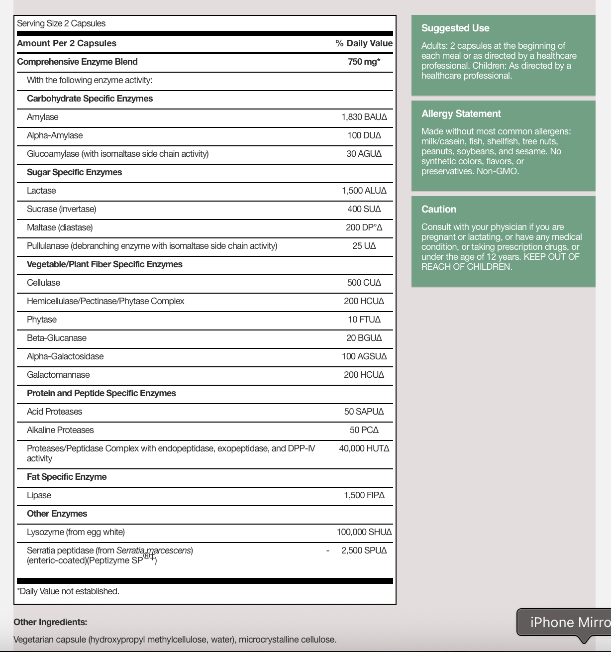 Ther-Biotic Vital-Zymes Complete - Overstock