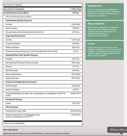 Ther-Biotic Vital-Zymes Complete - Overstock