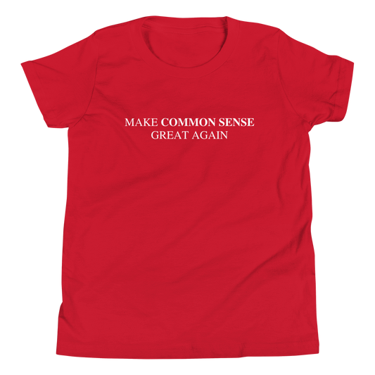 Make Common Sense Great Again Youth Tee